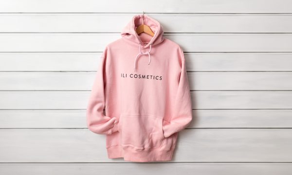 ILI COSMETICS PINK HOODIE